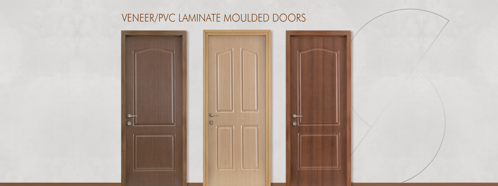 Veneer/PVC Laminate Moulded Doors Manufacturers in Mumbai, India - Shreeji Woodcraft