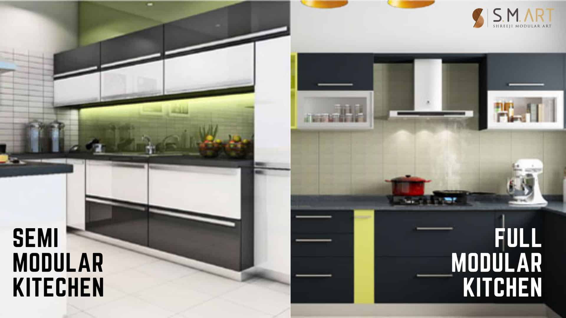 SemiModular Vs Full Modular Kitchen Shreeji Woodcraft