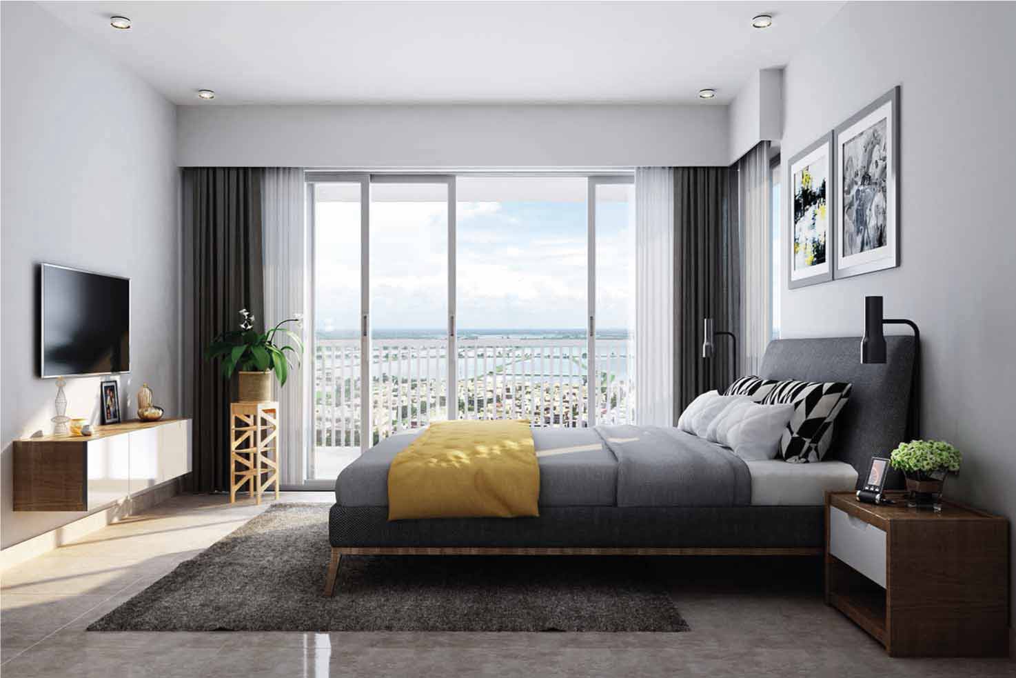 P2 ONE10 Expansive bedroom with lake view gallery image